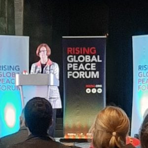 Julia Gillard at RISING peace conference, 2019