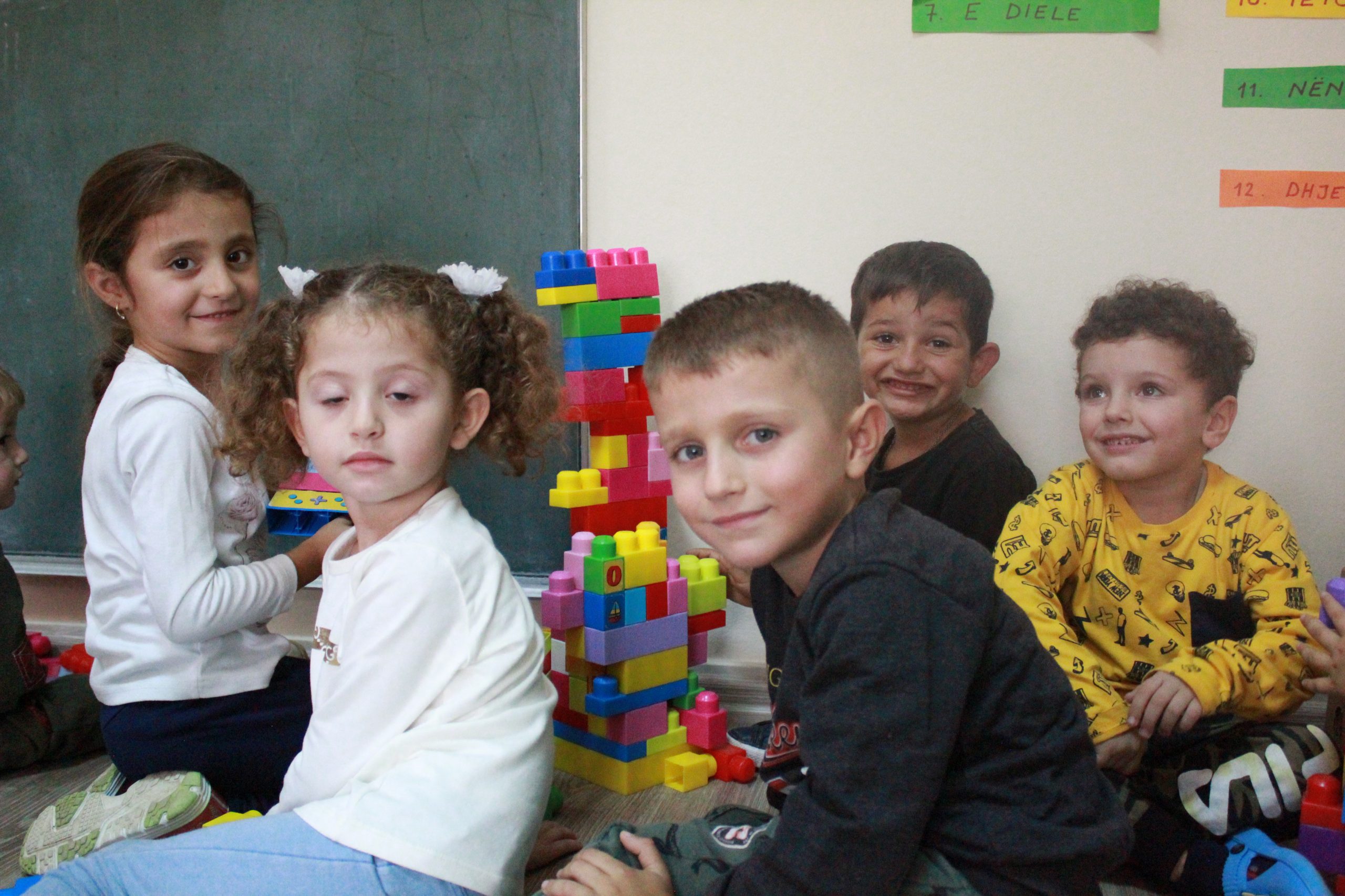 Albanian children playing together